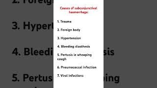 Causes of subconjunctival haemorrhage [upl. by Ayotyal721]