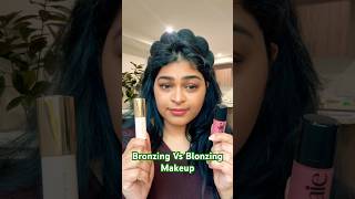 Bronzing Vs Blonzing Makeup makeuptutorial beauty luxury trending shortsfeed viralreels [upl. by Valda]