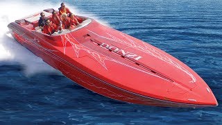 Fastest Powerboats  Donzi 43 ZR  Poker Run  Not for beginners [upl. by Nairahcaz]