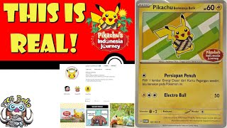 Surprise Pikachu Promo is Real Pikachus Indonesia Journey Pokemon TCG News [upl. by Naerda]