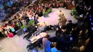 Benny Hinn THE HOLY GHOST SHOWS UP ON THE STAGE [upl. by Aineg850]