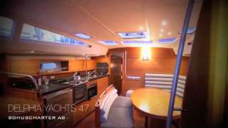 Delphia Yachts 47 interior film by Bohuscharter AB [upl. by Honna]