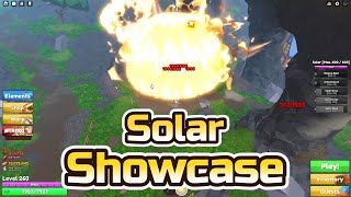 New Mythic Solar Elements Showcase｜Elemental Dungeons【Roblox】 [upl. by Farkas]