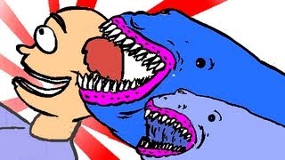 quotMy Cute Shark Attack Cartoon 2quot Yummy Yummy Sharky Weeky [upl. by Denys233]