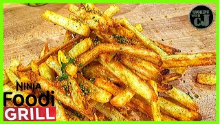 NINJA FOODI GRILL FRENCH FRIES  Air Fryer French Fries  Ninja Foodi Grill Recipes [upl. by Jamesy]