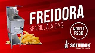 Freidora Sencilla a Gas FS30 [upl. by Eitsyrk]