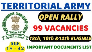 99 VACANCIES🔥 TERRITORIAL ARMY RECRUITMENT 2024  GD CLERK amp Tradesman  A TO Z INFORMATION TAMIL [upl. by Namlas]