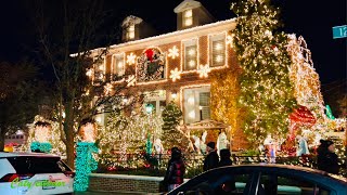 2022 Christmas Lights Tour of Dyker Heights  Brooklyn NYC Holidays [upl. by Valente]