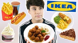 i only ate FOODS FROM IKEA for 24 hours [upl. by Arej955]