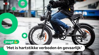 Jongeren laten fatbikes sneller rijden Geeft een kick [upl. by Kcirdes697]