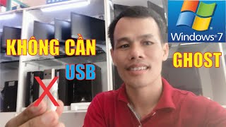 Cách vào command prompt để ghost Windows 7 không cần USB  Kiến Thức Máy Tính 24H [upl. by Raynold]