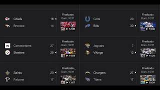 NFL 2024 Season Week 10  Scores [upl. by Enywtna66]