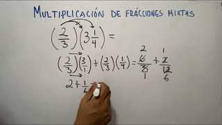 Multiplicación de Fracciones Mixtas o Compuestas p2 [upl. by Artiek]