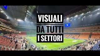 Visuale primo anello rosso  settore K01  fila 2  posto 5  Stadio San Siro [upl. by Birgitta86]