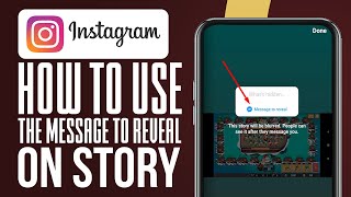 How To Use The Message To Reveal On Instagram Story Latest Feature Update [upl. by Laven815]