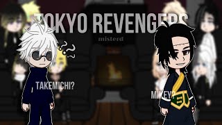 Tokyo revengers react to Takemichi as Gojo Satoru and Mikey as Geto Suguru  trampjjk  ship engrus [upl. by Aicener]