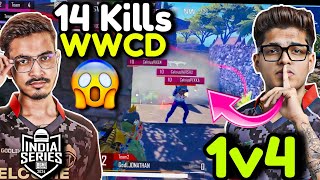 JONATHAN 1v4👑 • GODL 14 Kills WWCD🔥🇮🇳  BGIS Scrims✅ [upl. by Blaire911]