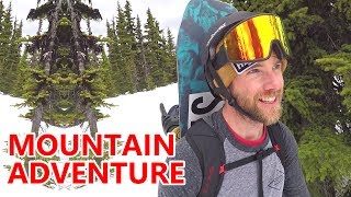 Epic Mountain Hike amp Snowboarding Adventure [upl. by Romney]