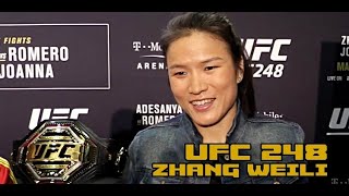 Even Zhang Weilis Mom knows Joanna Jedrzejczyk cant beat her UFC 248 [upl. by Sloatman]