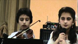 Mey zadeh shab Nima Sadeghi violin Nava Sadeghi singer [upl. by Calendre732]