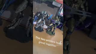 Halo Wars Sgt Forge and Ripa Moramee Arbiter World of Halo Jazwares Figure Review Unboxing [upl. by Aicatsue]