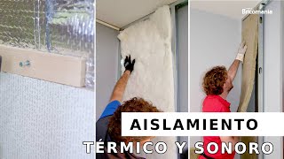 AISLAMIENTO térmico y sonoro de PARED 3 ejemplos prácticos con Bricomania [upl. by Hairahcez436]