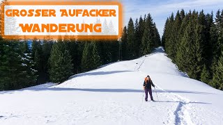 Großer Aufacker Leichte Familienwanderung im Winter bei Oberammergau in Bayern [upl. by Atsirc163]