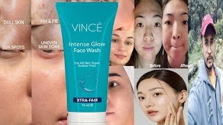 Vince Intense Glow Face Wash  Honest Review [upl. by Riffle]