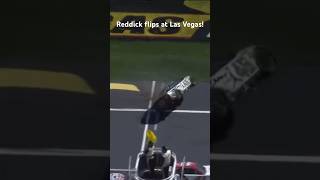 Reddick flips at Las Vegas nascar automobile racing crash lasvegasmotorspeedway nascar [upl. by Anazraf664]