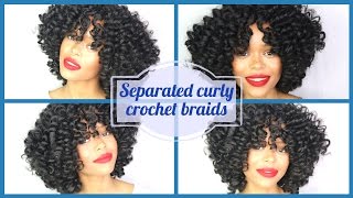 CROCHET BRAIDS slaying a pre curled knotless protective style [upl. by Zoeller491]