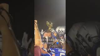 Georgetown Eagles lift the bi district championship trophy 2024 [upl. by Ynabla]