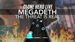 Clone Hero Live  The Threat Is Real  Megadeth Chart Preview  Download [upl. by Azenav]