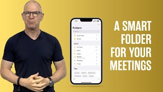 Simple Apple Notes Smart Folder For Meetings [upl. by Goldia]