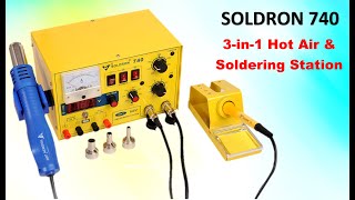 Soldron 740 3in1 Hot Air and Soldering Station [upl. by Lyrak]