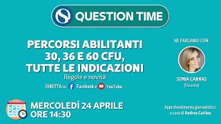 Percorsi abilitanti 30 36 e 60 CFU tutte le indicazioni Regole e novità [upl. by Eniroc]