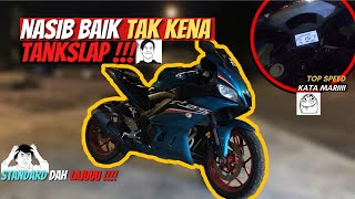 YAMAHA R25 V2 CYAN BLUE 2021🔥  AKU TEST TOP SPEED  😱 [upl. by Ailalue]