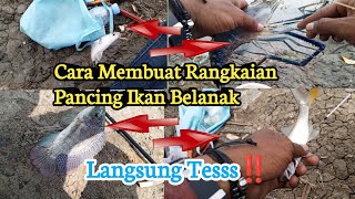 Cara membuat Rangkaian Pancing ikan Belanak Paling Ampuh‼️mancingbelanak [upl. by Ecylla]