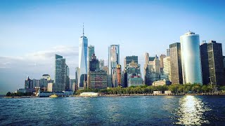 NYC SKYLINE  a trip on the NY Waterway Ferry [upl. by Pippo]