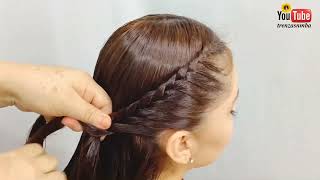 😱COMO PEINARME FÁCIL CON TRENZAS PARA LA ESCUELA ❤️PEINADO PARA NIÑA  TRENZAS NMBA [upl. by Siger]