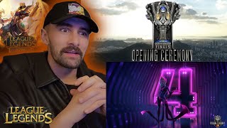 GENSHIN PLAYER REACTS TO WORLD 2018 Finals Opening Ceremony First Time Reacting to League of Legends [upl. by Divadnoj]