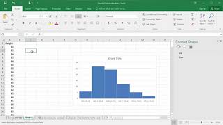 Histogram Chart Function in Excel 2016 [upl. by Onimixam]