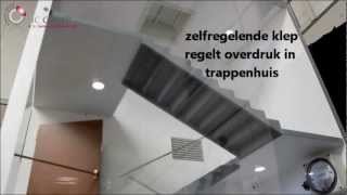 Overdrukventilatie Trappenhuis  Passief systeem  HCTS [upl. by Dex]