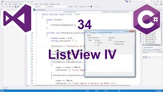 Programación Windows Forms C 34  ListView IV [upl. by Humble]