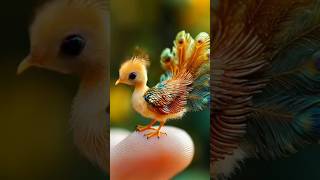 Little Cute Peacock Kid In Finger 🤯 animals shortsfeed unfrezzmyaccount animallover viralshorts [upl. by Amedeo]