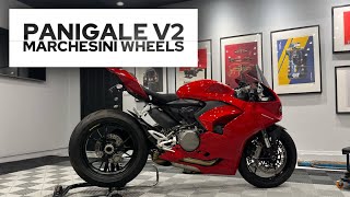 Panigale V2 Gets Marchesini Forged Wheels [upl. by Eiramlatsyrk]