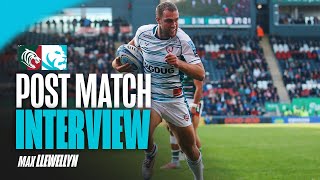 POST MATCH  Max Llewellyn on defeat at Leicester Tigers [upl. by Seale]