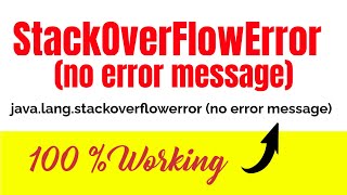 javalangstackoverflowerror no error message react native [upl. by Ylrebmic]