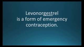 How to pronounce levonorgestrel Plan B OneStep Memorizing Pharmacology Flashcard [upl. by Moody]