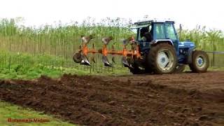 Ploughing with Ford 6610 and Huard Plough [upl. by Urd]