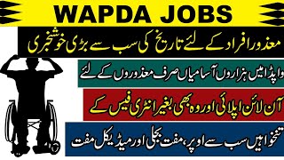 WAPDA Jobs 2024 New Wapda Jobs For Disable Persons Salary 70000 PKR [upl. by Lowndes]